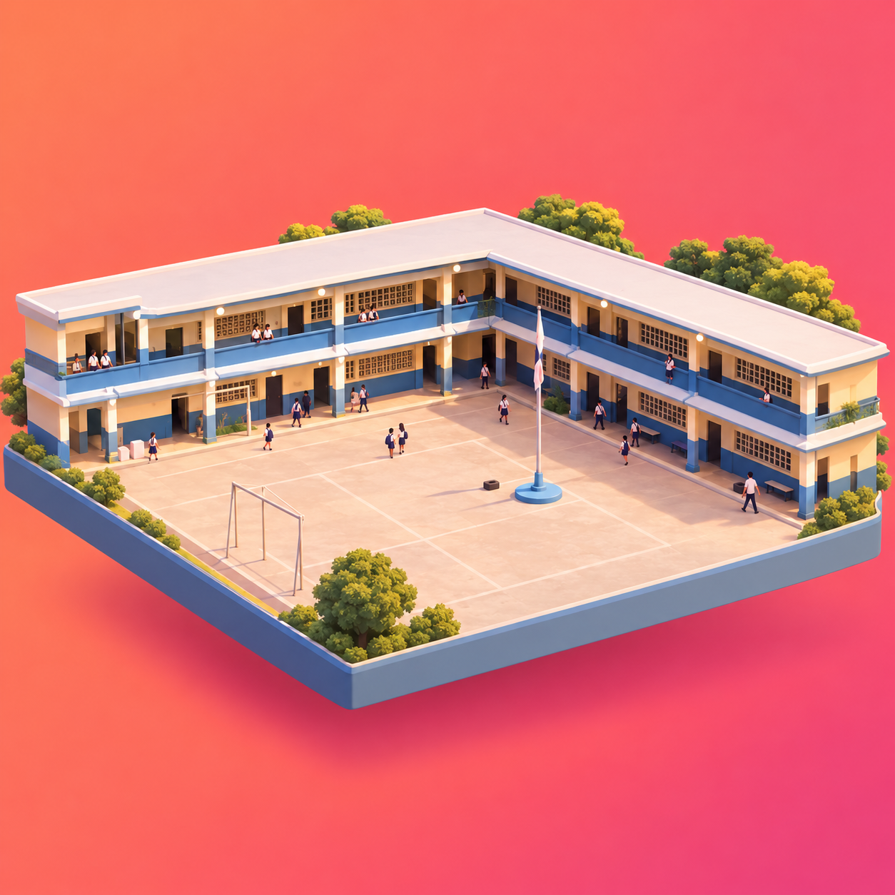 Colegio Tomás Guardia — pabellones